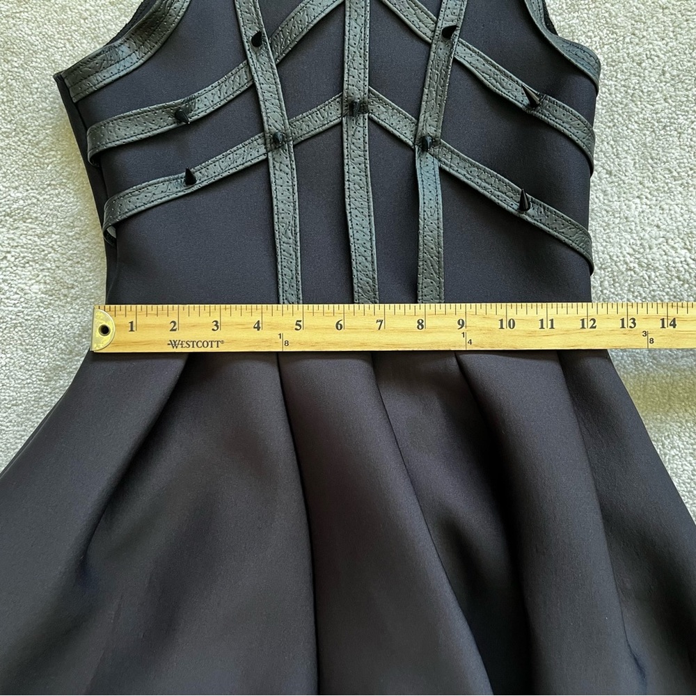 MUEHLEDEE Florence Spike Dress Black Goth Punk Cosplay Dominatrix Sexy - Picture 9 of 15